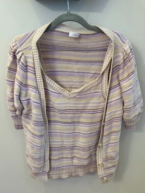 Ecru Two Piece Sweater set